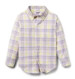 Janie and Jack Shirts-The Plaid Shirt blooming orchid plaid