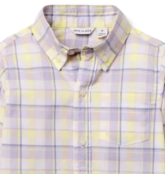 Janie and Jack Shirts-The Plaid Shirt blooming orchid plaid