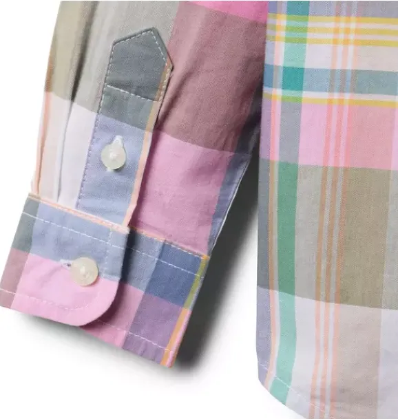 Janie and Jack Shirts-The Plaid Shirt warm pink plaid