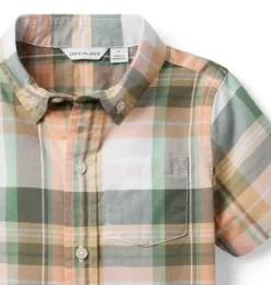 Janie and Jack Shirts-The Plaid Shirt lichen green plaid