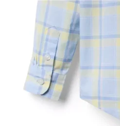 Janie and Jack Shirts-The Plaid Shirt cloudy blue plaid