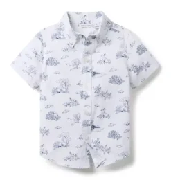 Janie and Jack Suiting|Shirts-The Poplin Shirt white bunny
