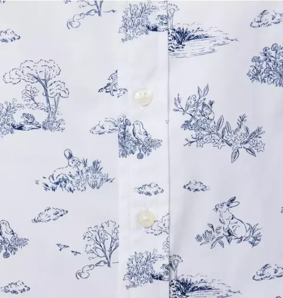 Janie and Jack Suiting|Shirts-The Poplin Shirt white bunny