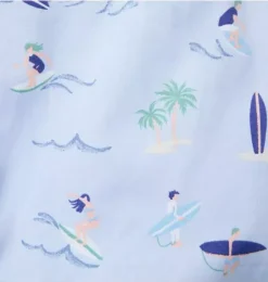 Janie and Jack Swim Outfits|Shirts-The Poplin Shirt heather blue surfer