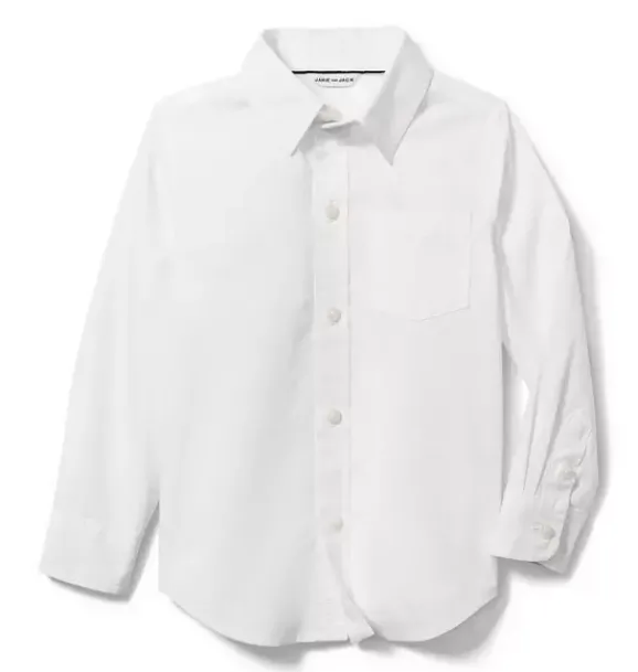 Janie and Jack Suiting|Shirts-The Poplin Shirt white