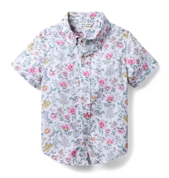 Janie and Jack Suiting|Shirts-The Poplin Shirt white floral