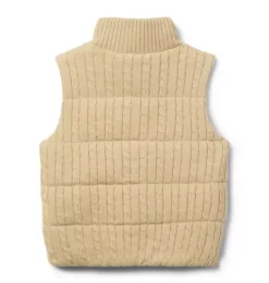 Janie and Jack Jackets & Coats-The Quilted Sweater Vest sandy shores