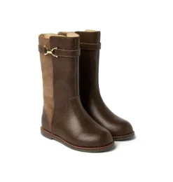 Janie and Jack Shoes-The Riding Boot deep brown