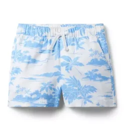 Janie and Jack Shorts|Matching Sets-The Shortest Short white island toile
