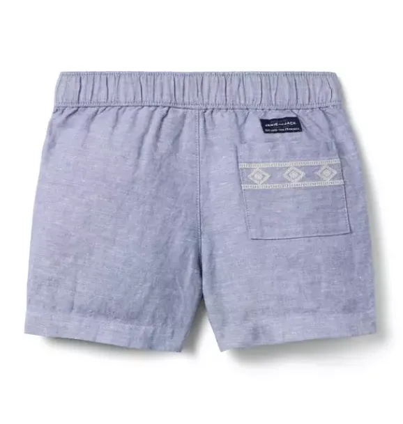 Janie and Jack Matching Sets|Shorts-The Shortest Short rainy blue heather