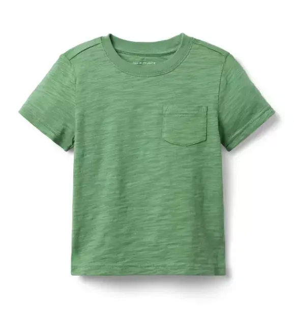 Janie and Jack Tees-The Slub Tee mountain green
