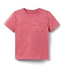 Janie and Jack Tees-The Slub Tee rose heather