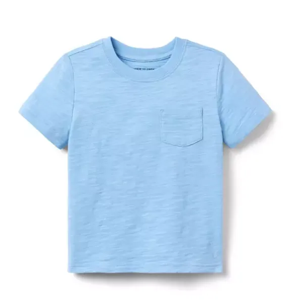 Janie and Jack Tees-The Slub Tee daydream blue