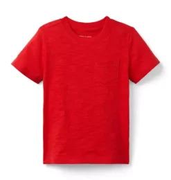 Janie and Jack Tees-The Slub Tee moto red