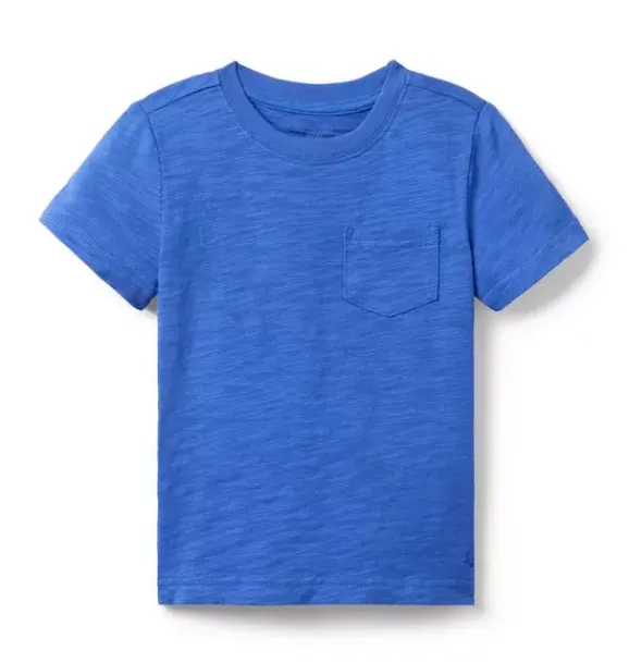 Janie and Jack Tees-The Slub Tee skylark blue