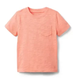 Janie and Jack Tees-The Slub Tee dark coral