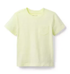 Janie and Jack Tees-The Slub Tee pale pistachio