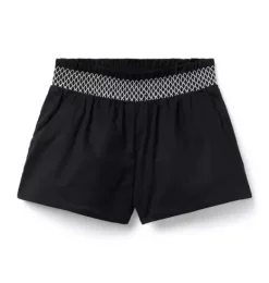 Janie and Jack Matching Sets|Skirts & Shorts-The Smocked Short jj black