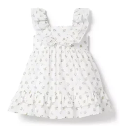 Janie and Jack Dresses-The Spring Swing Dress seashell ecru ditsy floral