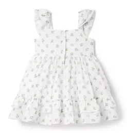 Janie and Jack Dresses-The Spring Swing Dress seashell ecru ditsy floral