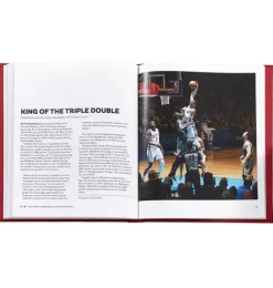 Janie and Jack Books-The Story of Basketball LEATHER EDITION red