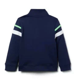 Janie and Jack Sweaters & Sweatshirts|Jackets & Coats-The Stripe French Terry Jacket merchant marine