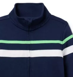 Janie and Jack Sweaters & Sweatshirts|Jackets & Coats-The Stripe French Terry Jacket merchant marine