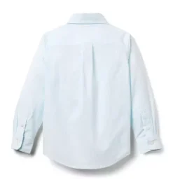 Janie and Jack Suiting|Shirts-The Striped Oxford Shirt pale sky blue