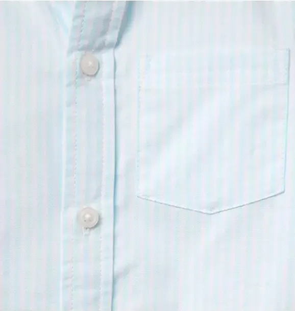 Janie and Jack Suiting|Shirts-The Striped Oxford Shirt pale sky blue