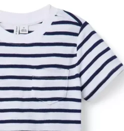 Janie and Jack Tees-The Striped Slub Tee merchant marine stripe