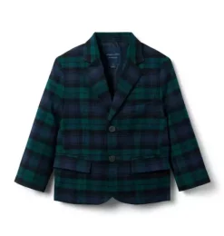 Janie and Jack Blazers & Vests|Suiting-The Tartan Blazer dark emerald tartan