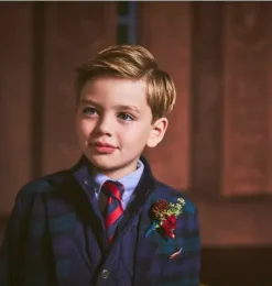 Janie and Jack Blazers & Vests|Suiting-The Tartan Blazer dark emerald tartan