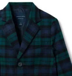 Janie and Jack Blazers & Vests|Suiting-The Tartan Blazer dark emerald tartan