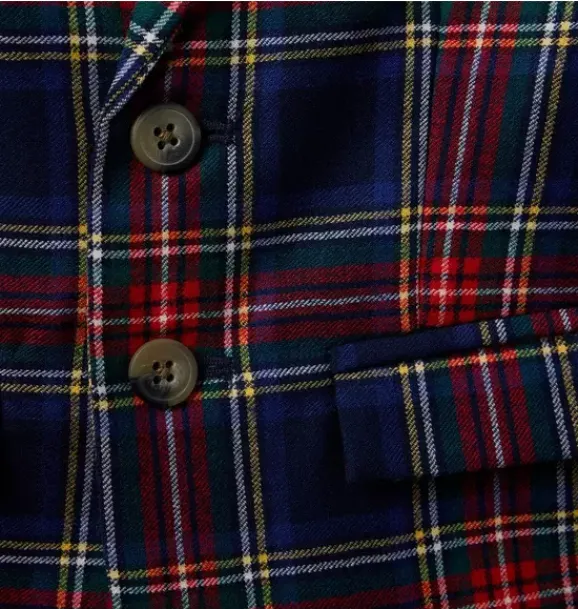Janie and Jack Blazers & Vests|Jackets & Coats-The Tartan Blazer dark marine tartan