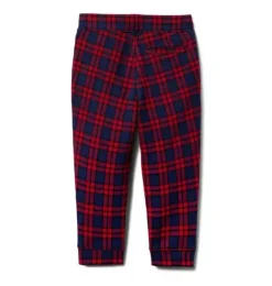 Janie and Jack Pants-The Tartan Jogger holiday red tartan