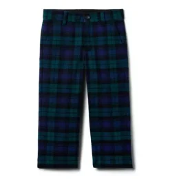 Janie and Jack Suiting|Pants-The Tartan Pant dark emerald tartan