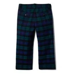 Janie and Jack Suiting|Pants-The Tartan Pant dark emerald tartan