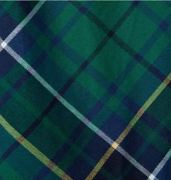 Janie and Jack Short Sleeve Tops-The Tartan Smocked Ruffle Top river green tartan
