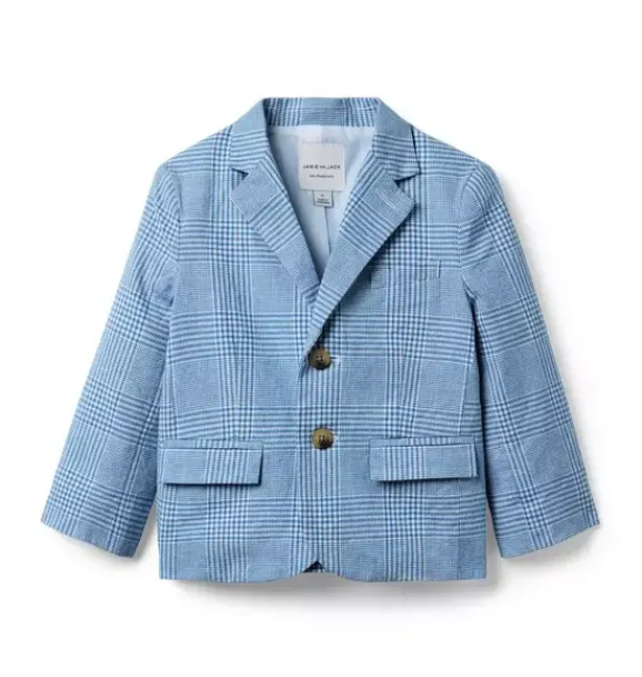 Janie and Jack Blazers & Vests|Jackets & Coats-The Tattersall Blazer pebble beach tattersall