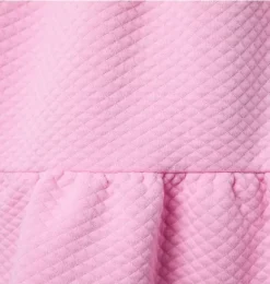 Janie and Jack Dresses-The Tiered Quilted Dress preppy pink