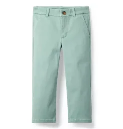 Janie and Jack Pants-The Twill Pant heather jade
