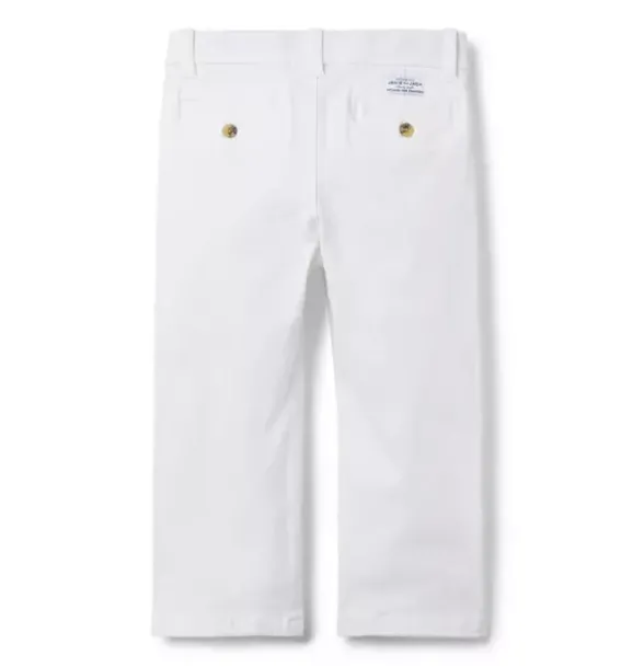 Janie and Jack Pants-The Twill Pant white
