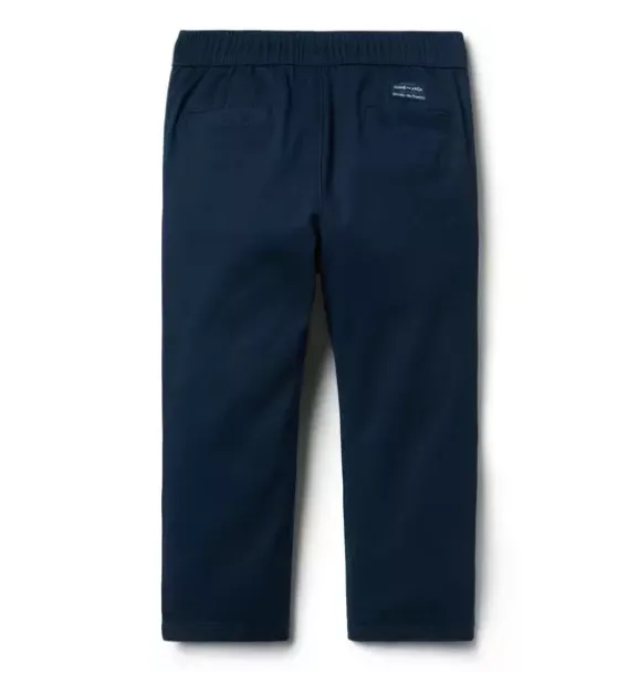 Janie and Jack Pants-The Twill Pull-On Pant merchant marine