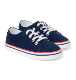 Janie and Jack Shoes-The Twill Sneaker merchant marine