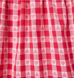 Janie and Jack Dresses-The Valentine Gingham Dress bright ruby gingham