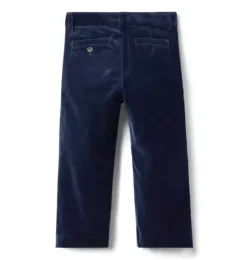 Janie and Jack Suiting|Pants-The Velvet Party Pant dark marine