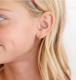 Janie and Jack Kids Accessories|Jewelry-Thin Hoop 8mm Earrings gold