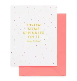 Janie and Jack Party Supplies|Stationery-Throw Some Sprinkles On It Greeting Card multi