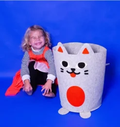 Janie and Jack Storage-Tidy Bag Cat grey