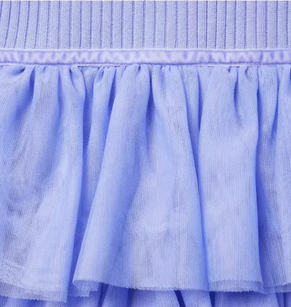 Janie and Jack Dresses-Tiered Tulle Dress twilight purple